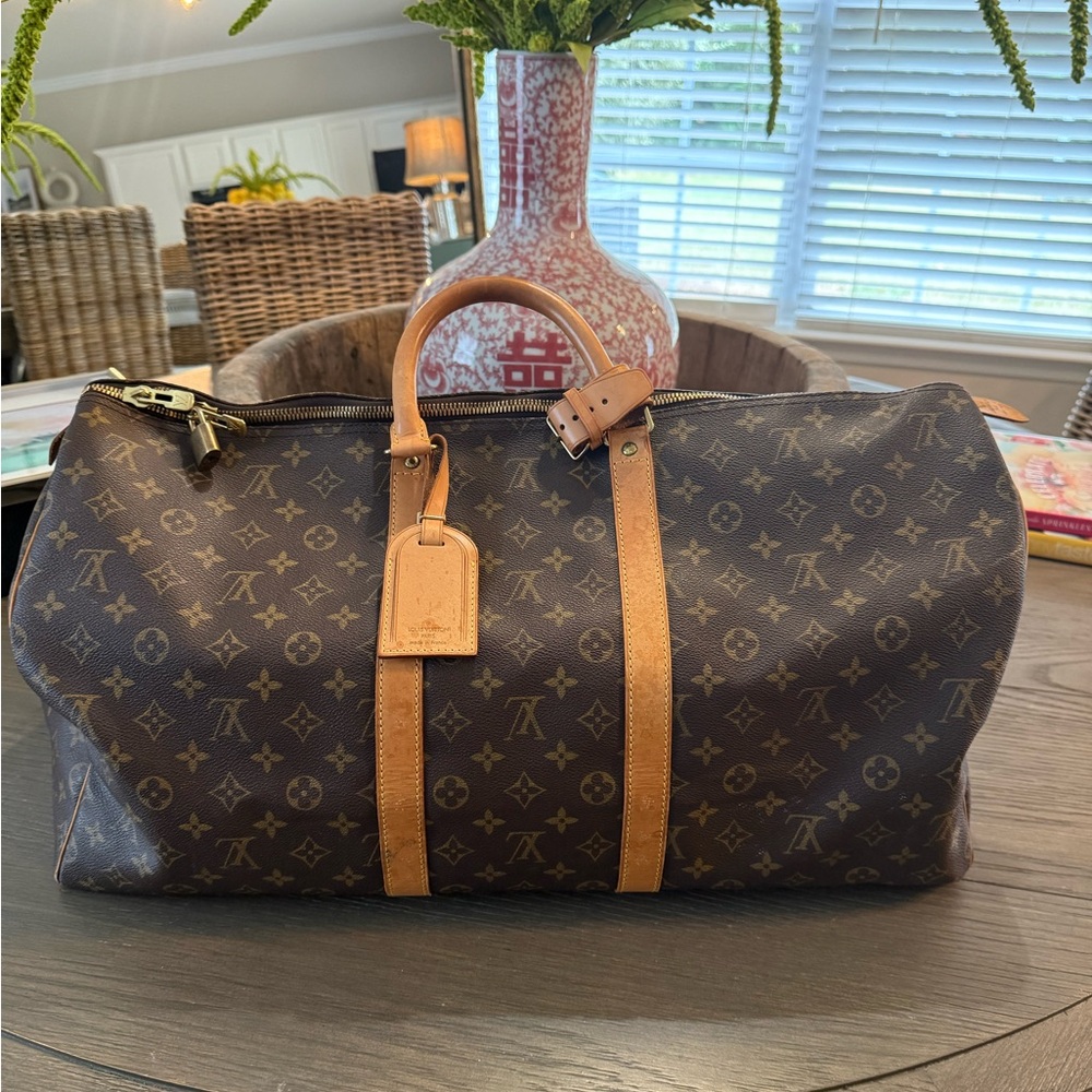 Authentic Louis Vuitton Keepall 55 Weekender Bag